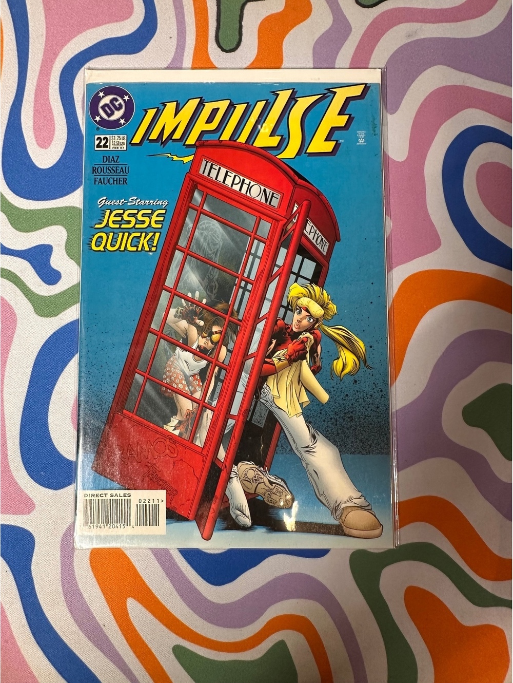 Impulse comic book issue 22 featuring Jesse Quick